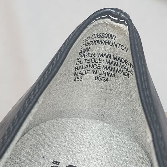 Cliffs by White Mountain Womens Hunton Black Loafers 8 Wide - Picture 7 of 7